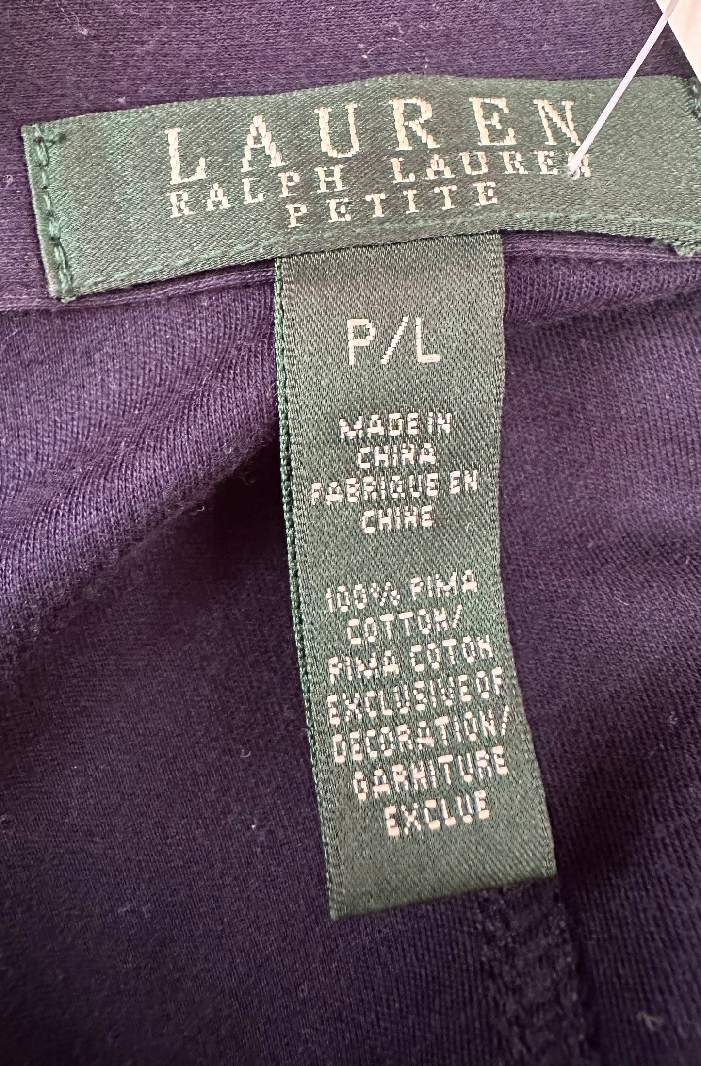 Ralph Lauren navy blazer size L would fit upto size 16