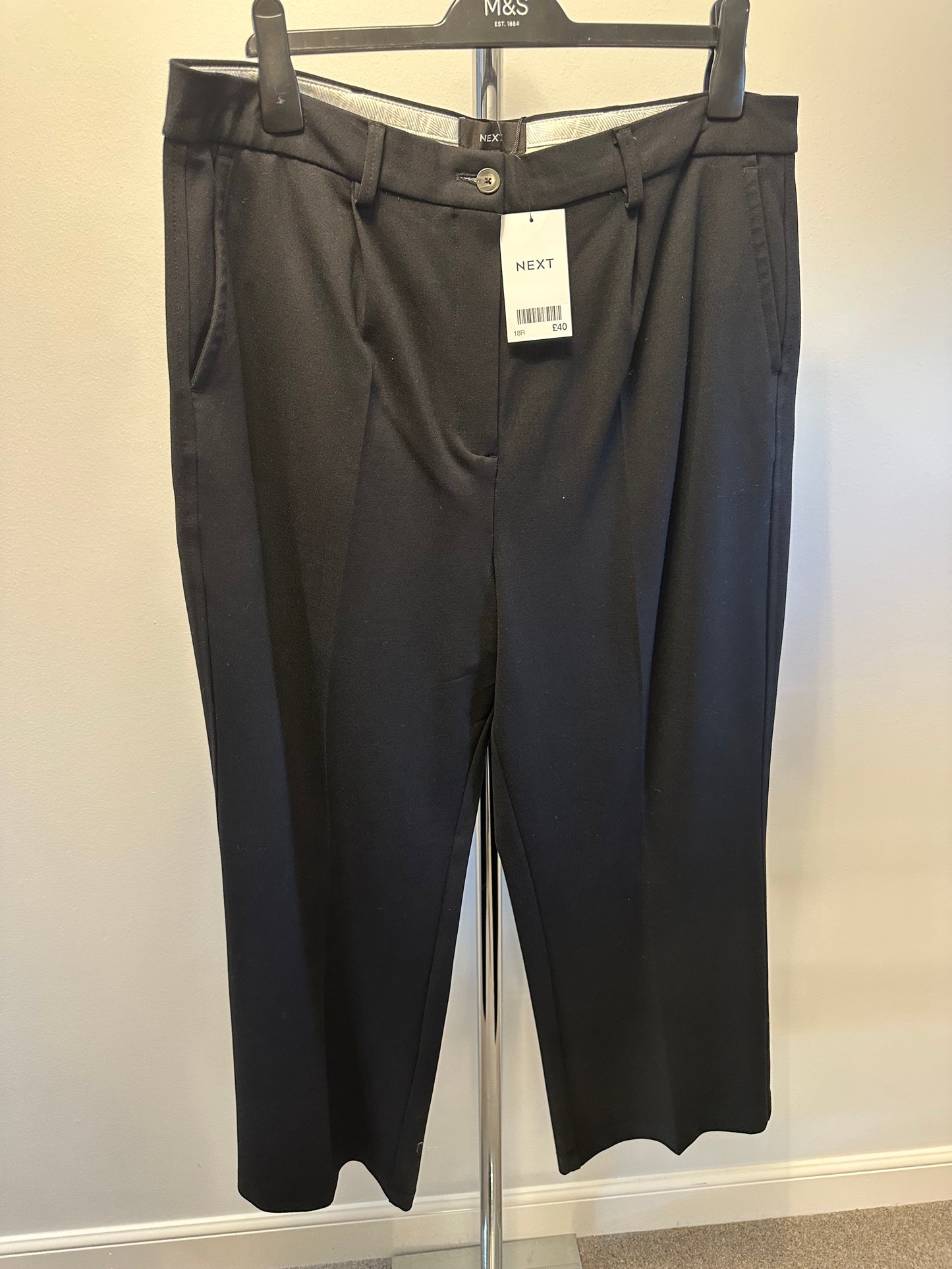 Next black trousers size 18R RRP £40