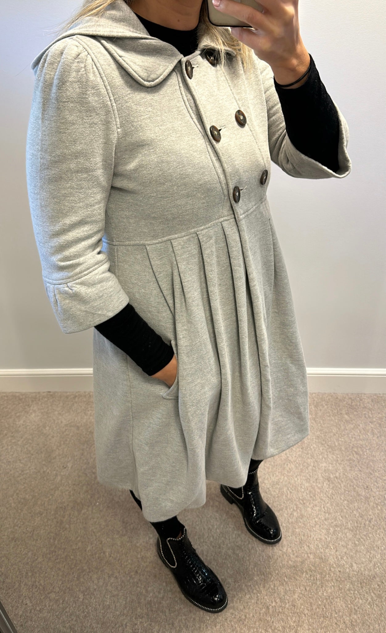 Juicy Couture grey coatigan size M (would fit upto size 14)