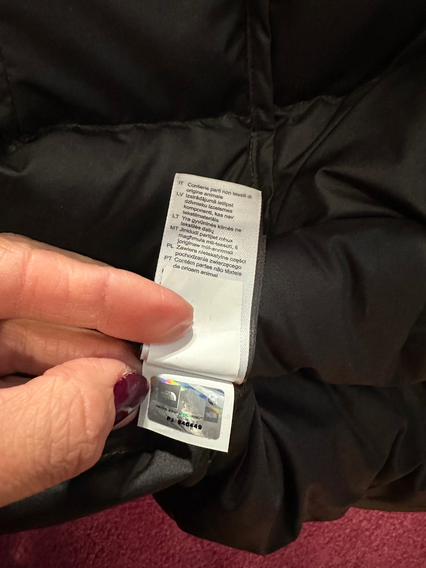 North face khaki 550 long quilted jacket size XL would fit upto size 16