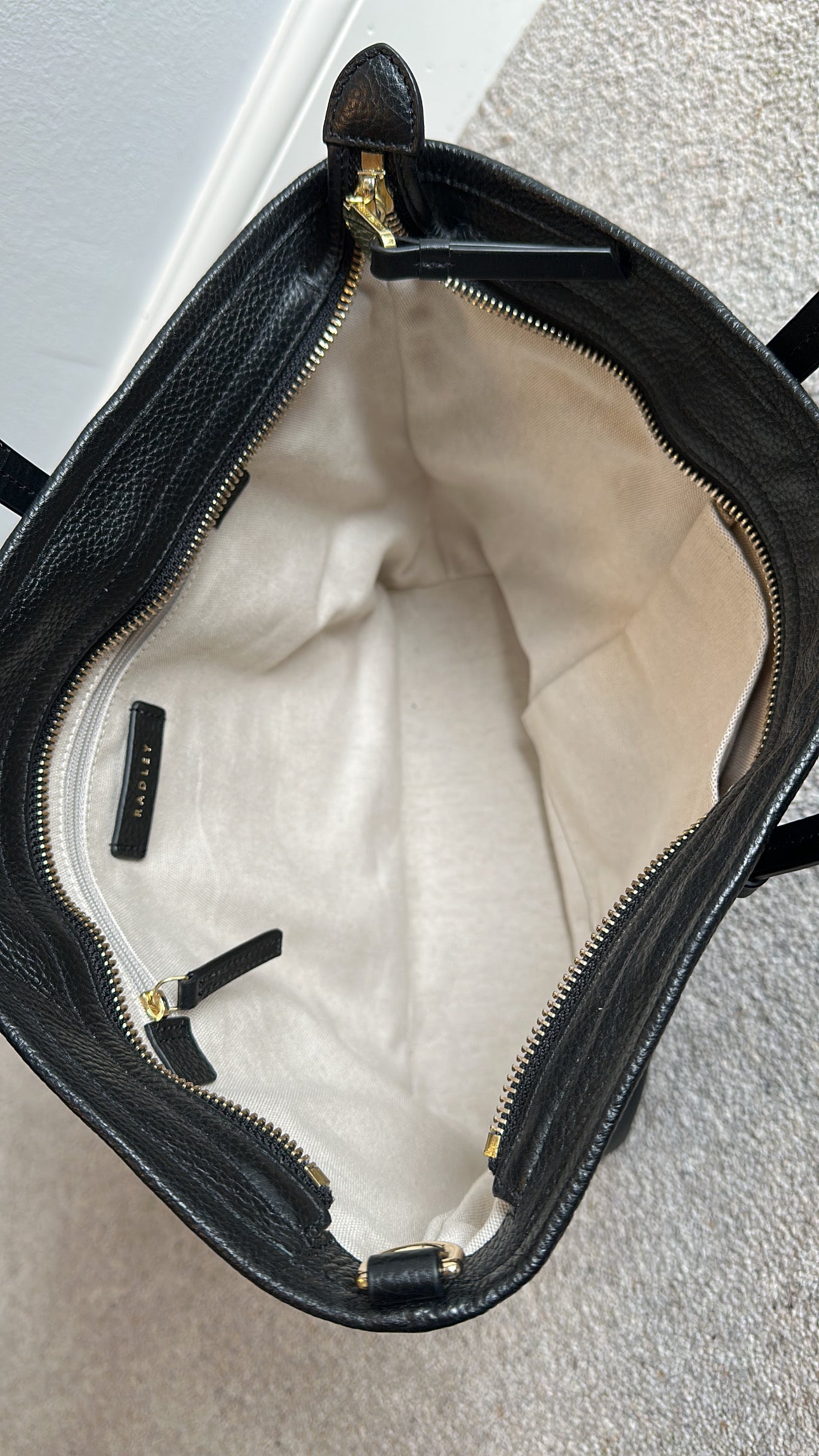 Radley black leather bag