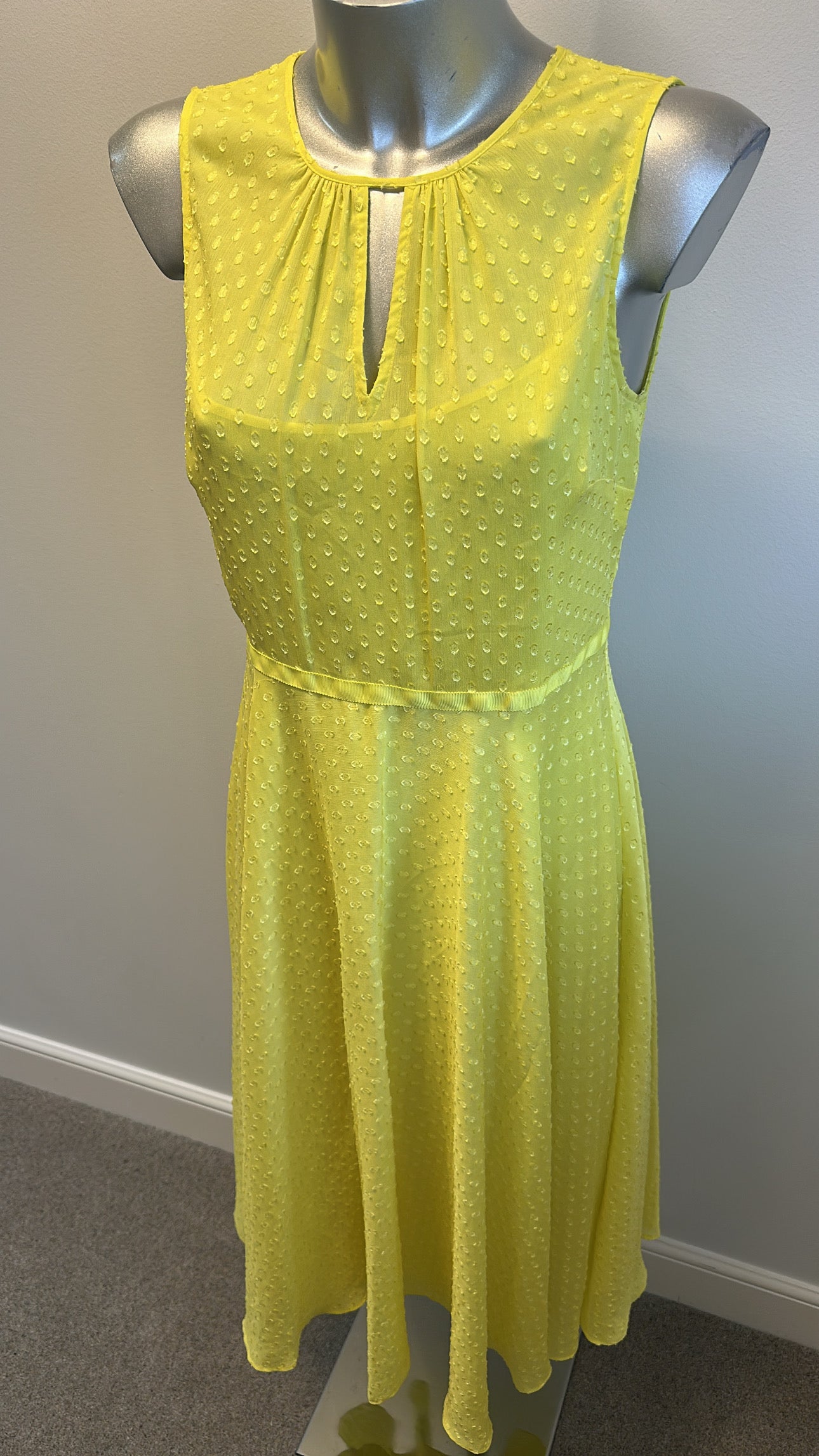 Hobbs yellow dress size 12