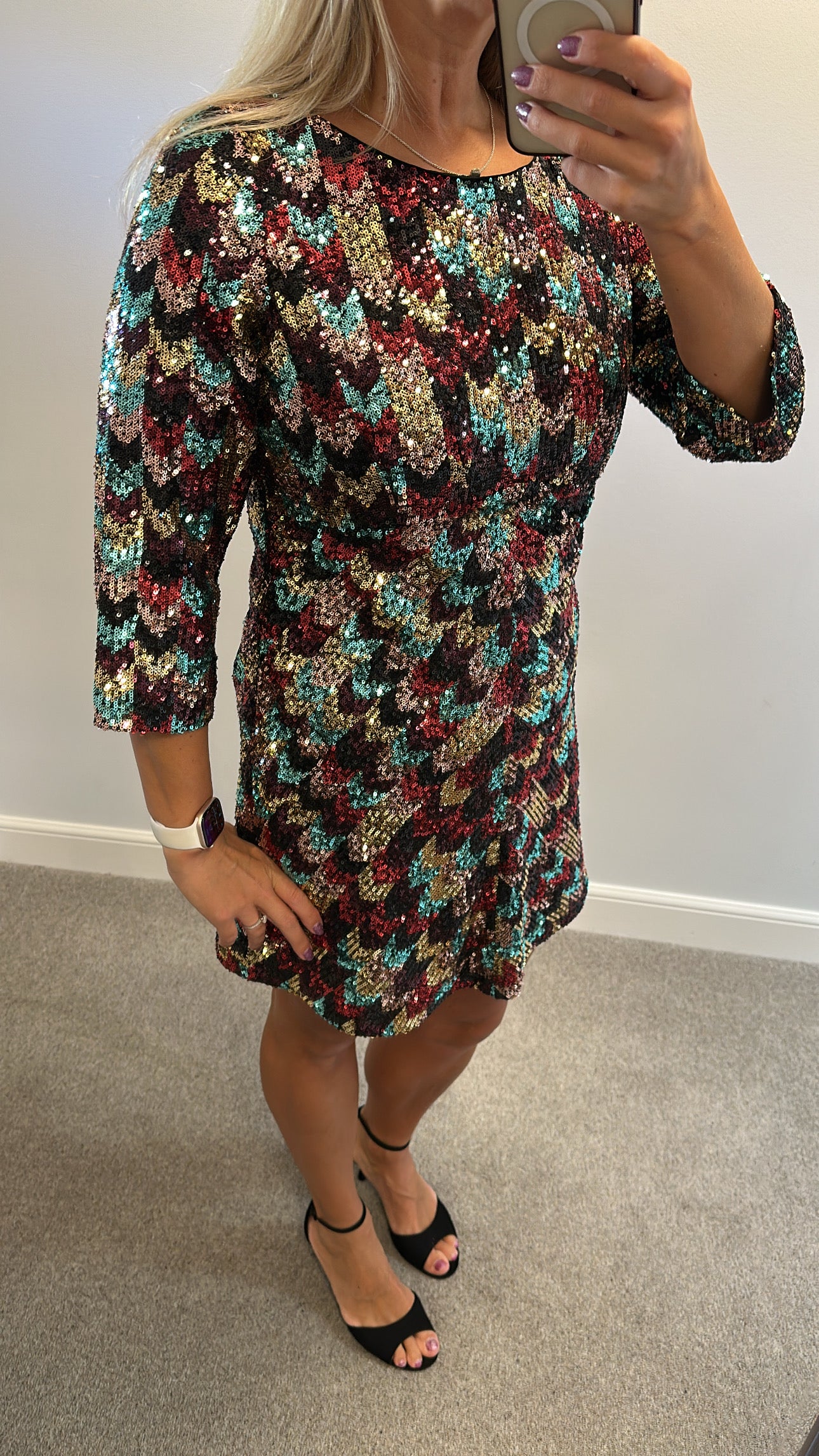 M&S sequin dress size 12