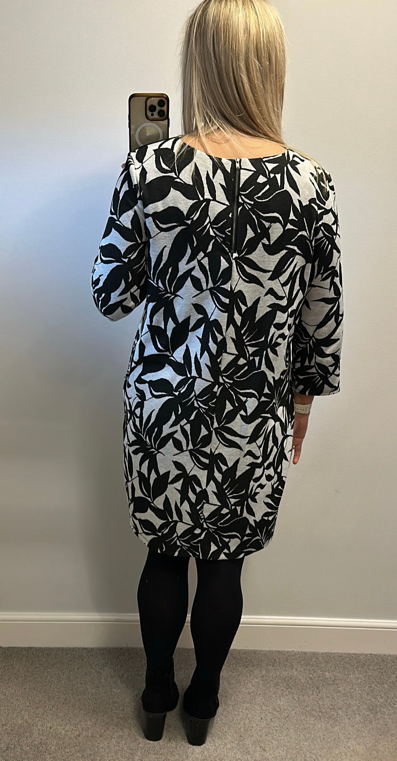 Wallis black floral dress size 18