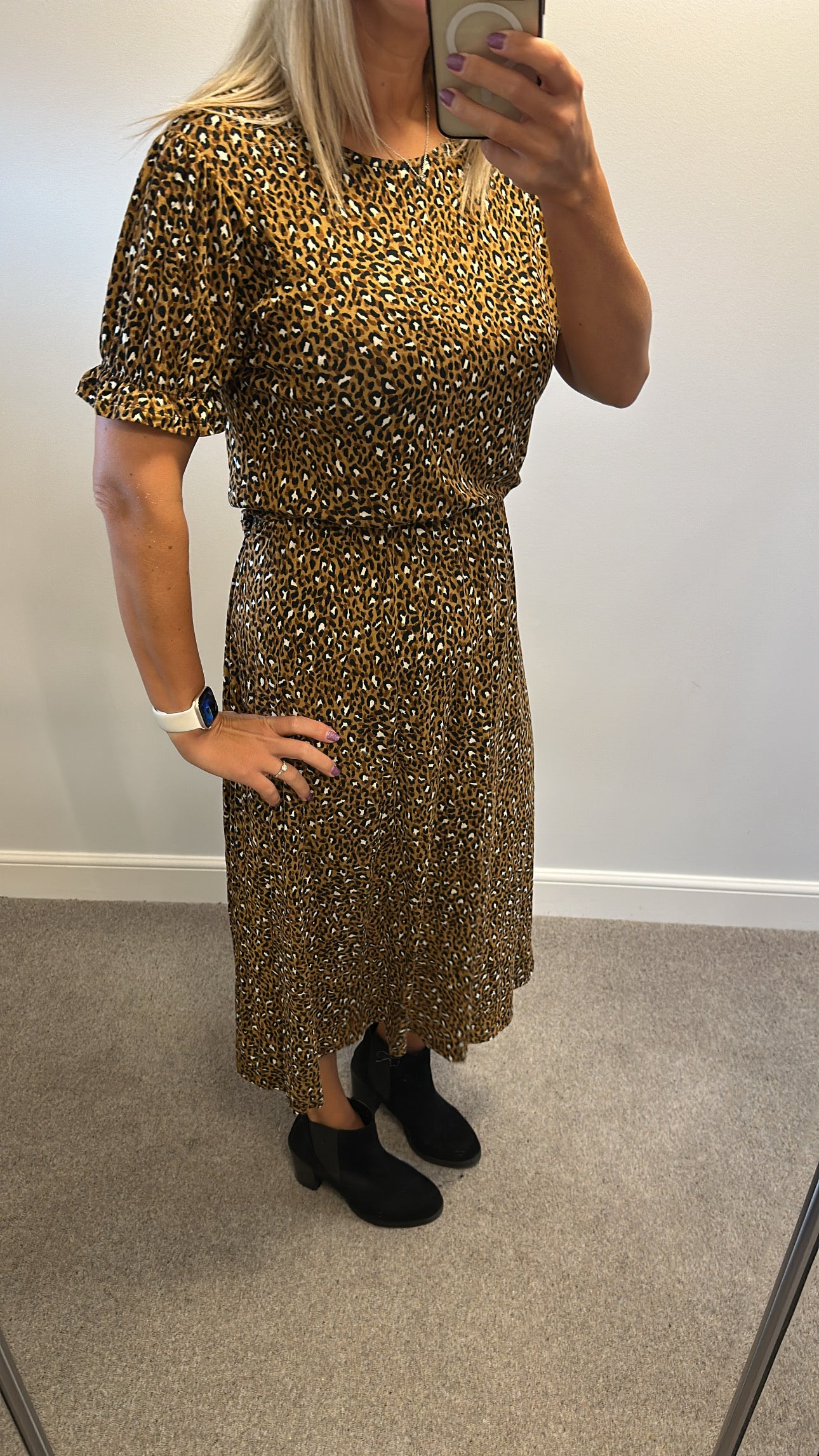 Tu animal print dress size 14