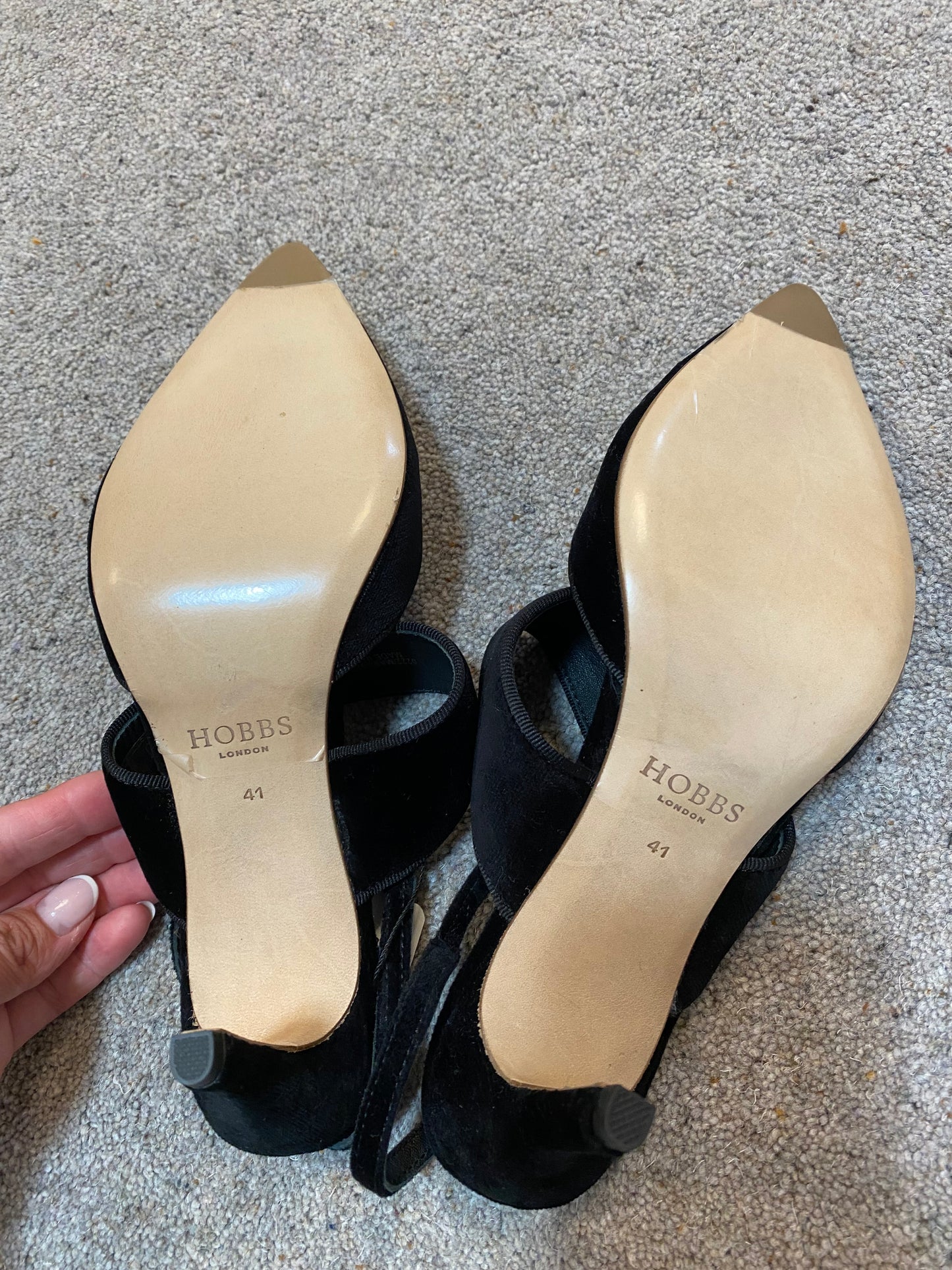 Hobbs “Caitlin” black sling back sandals size 8 (41)