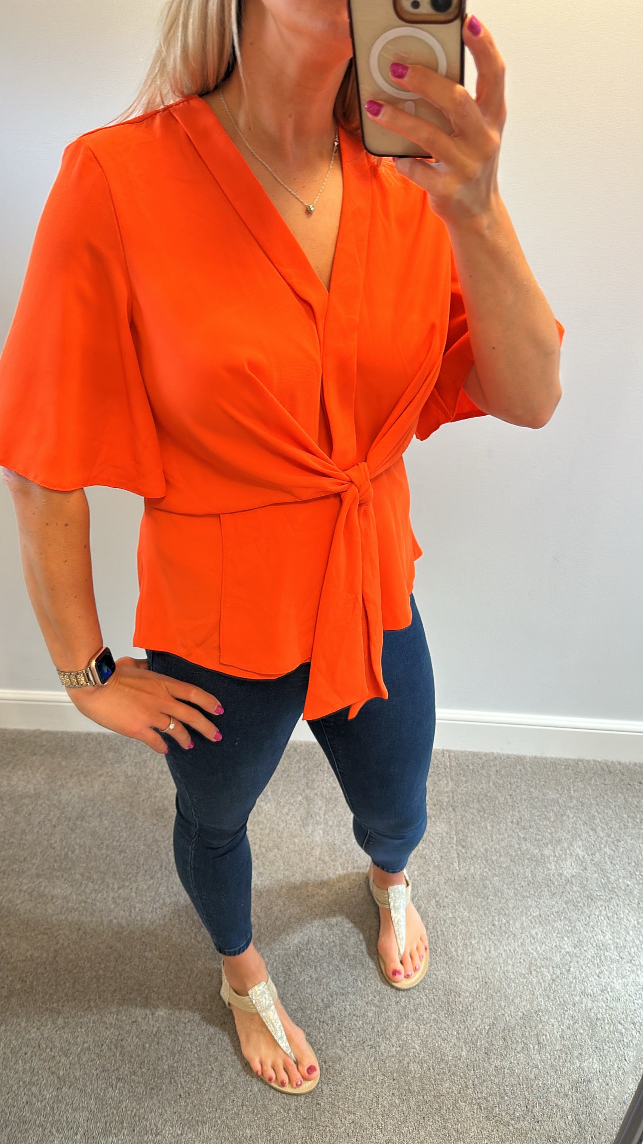 Ad lib orange top size 12