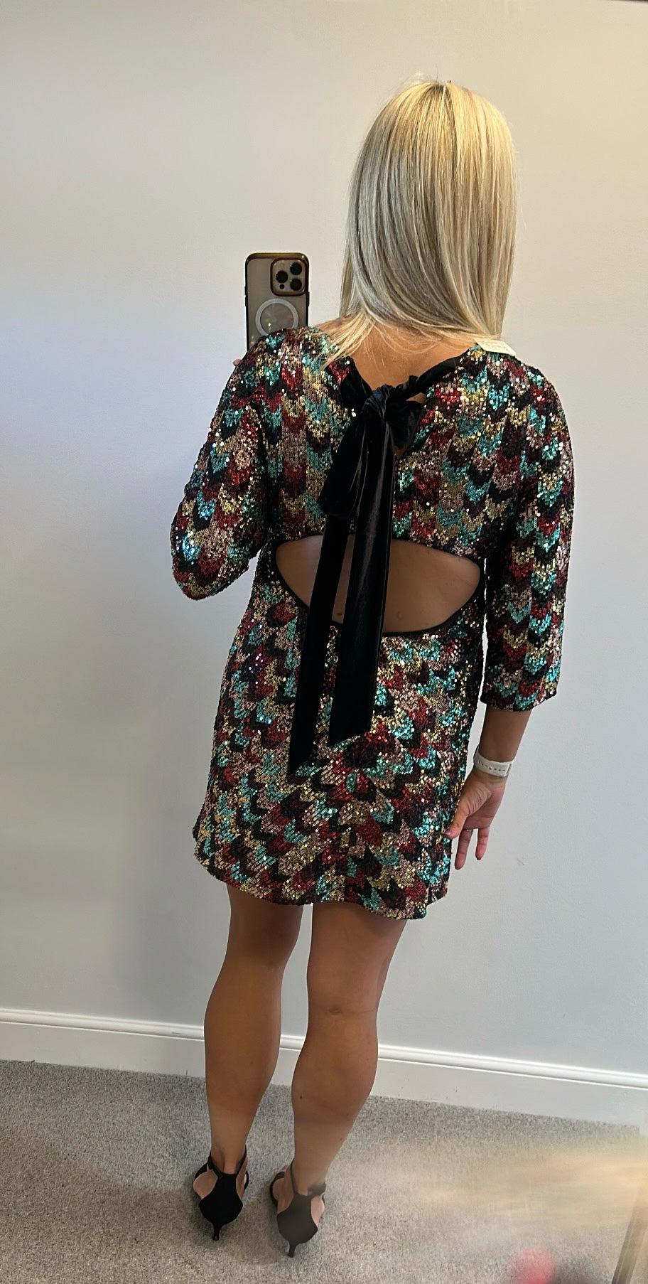 M&S sequin dress size 12