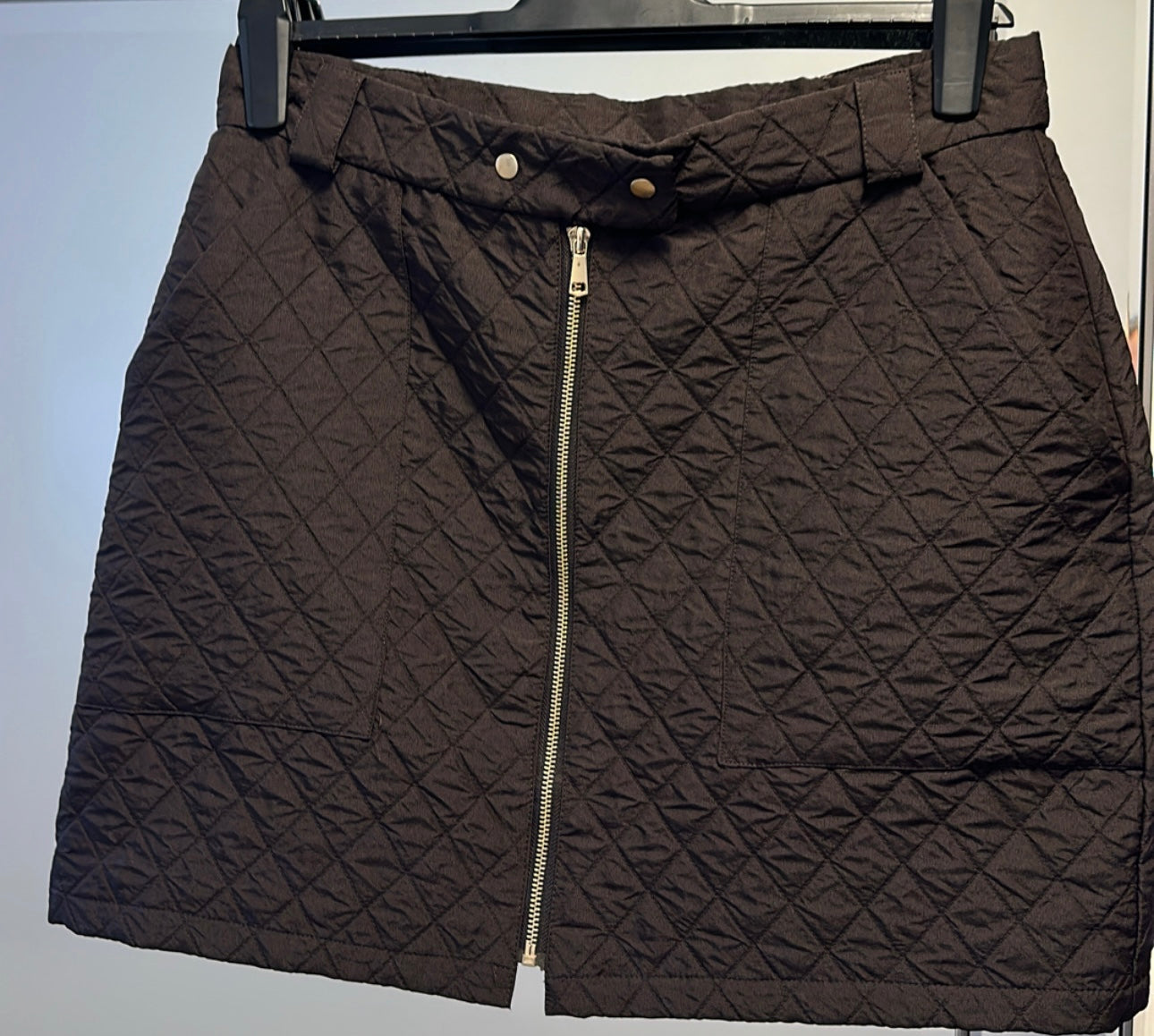 Phase eight brown quilted skirt size 14