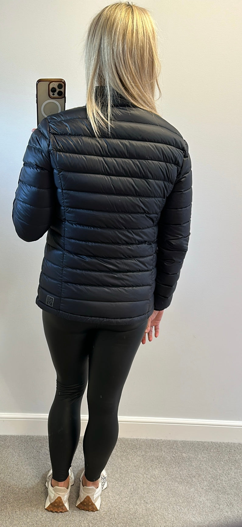 Ayacucho black duck down feather padded jacked size XL would fit upto size 14