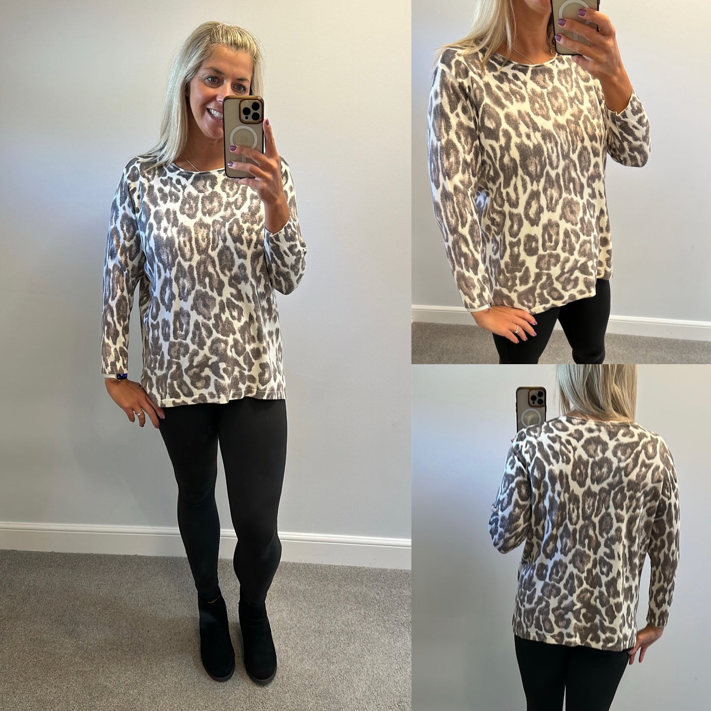 Dreams animal print jumper fitting upto size 18
