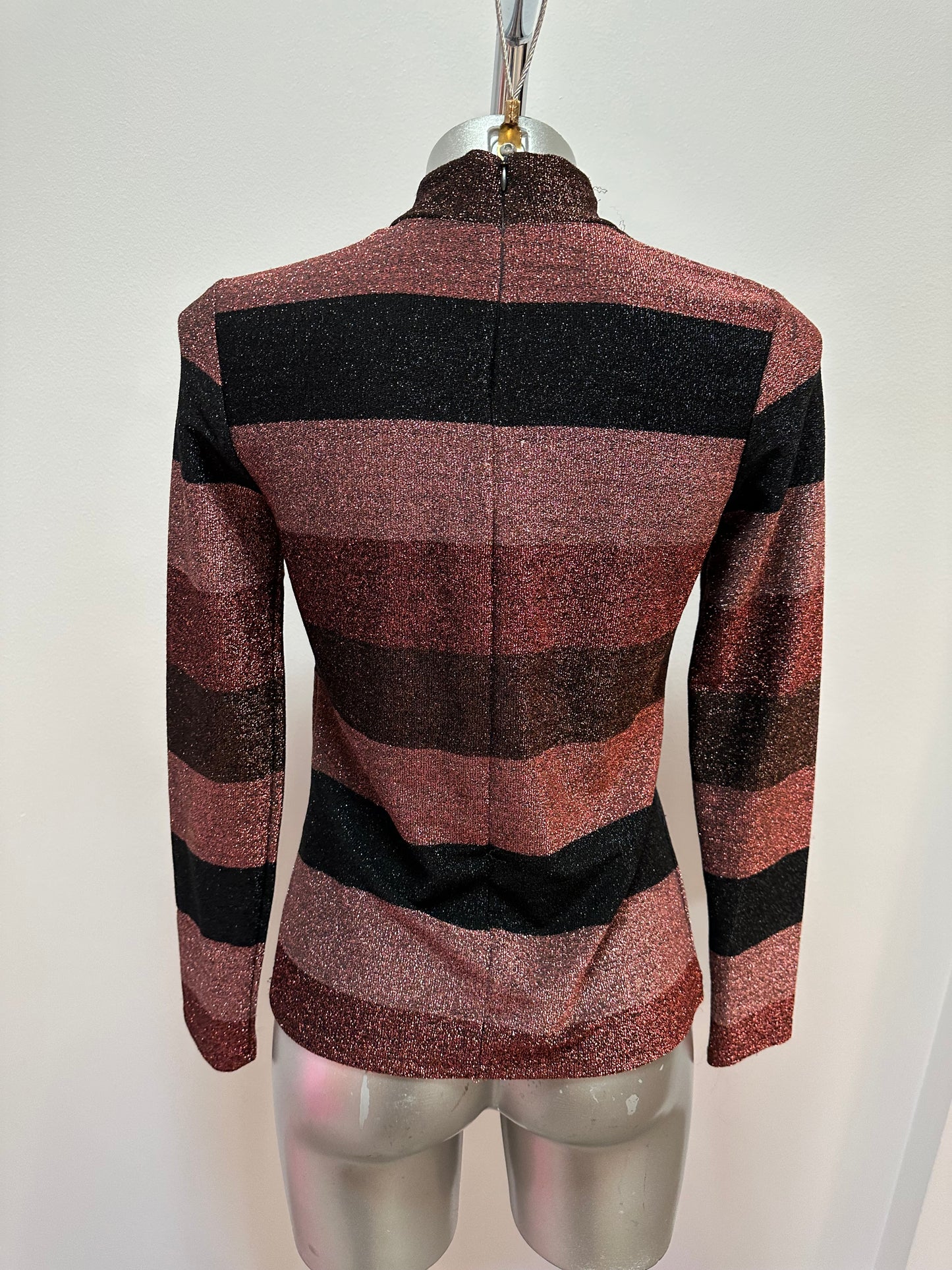 Warehouse rose gold shimmer jumper size 8