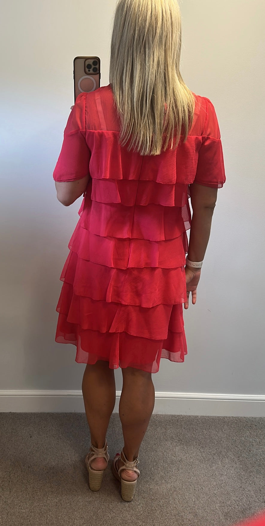 Phase eight cerise pink dress size 12