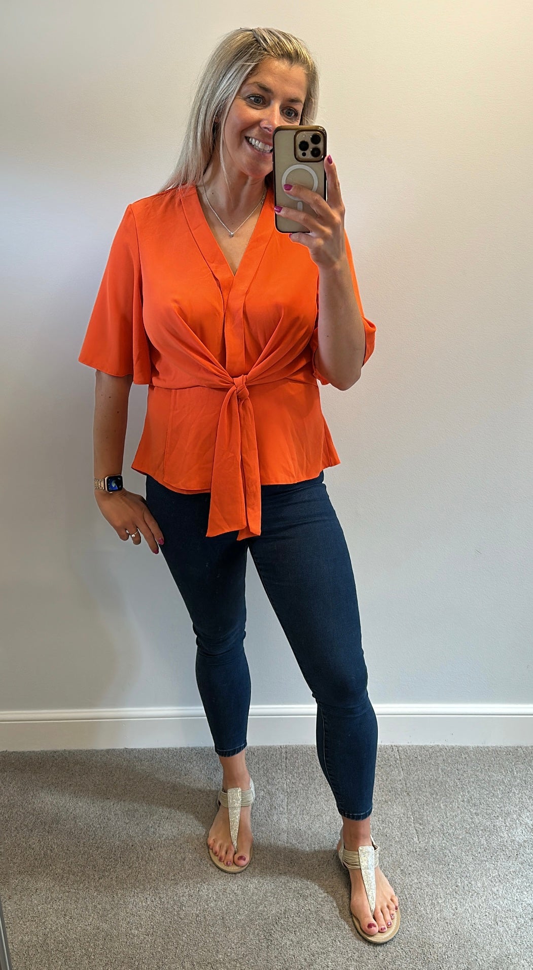 Ad lib orange top size 12