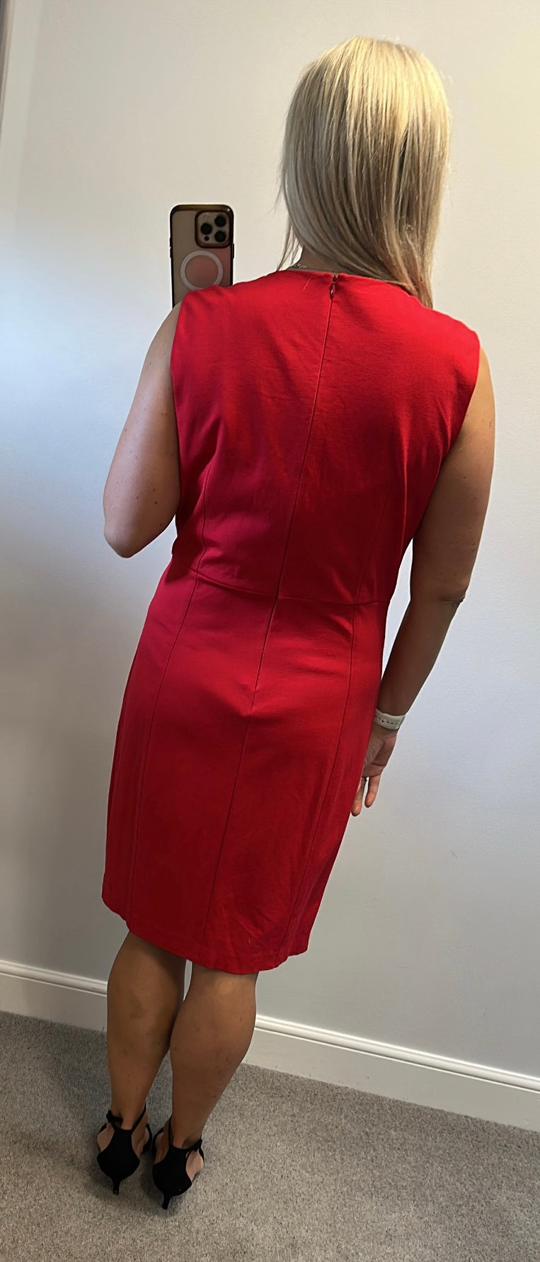 Ted Baker red embellished dress size 16