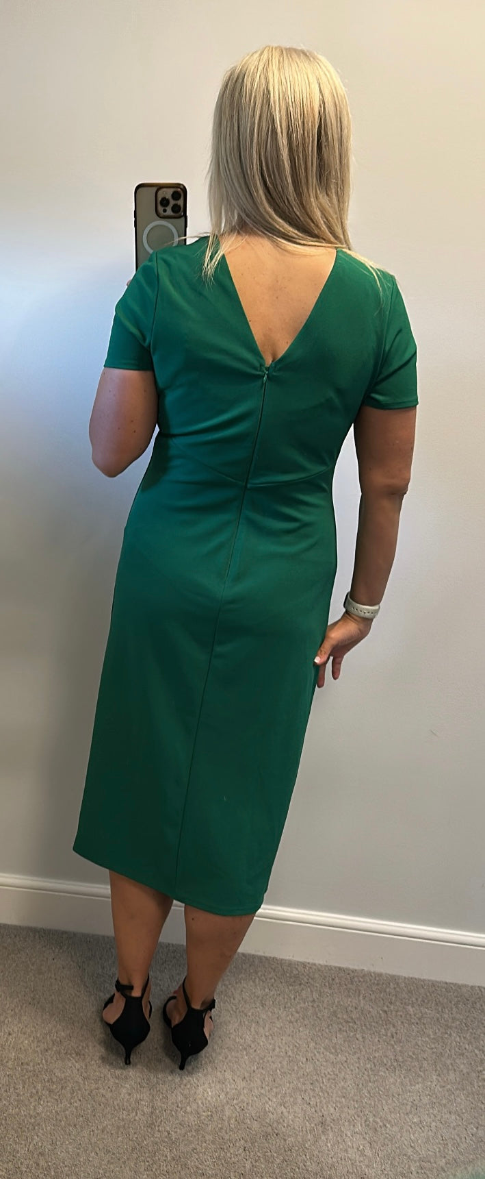 Green flattering dress size 14