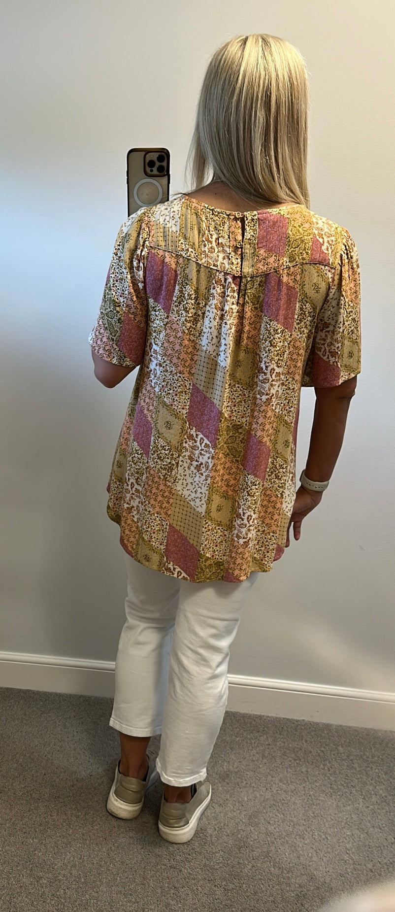 Fat face print top size 12