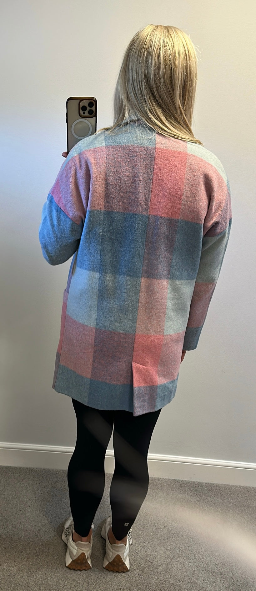 Pastel colour patchwork jacket oversized size 10