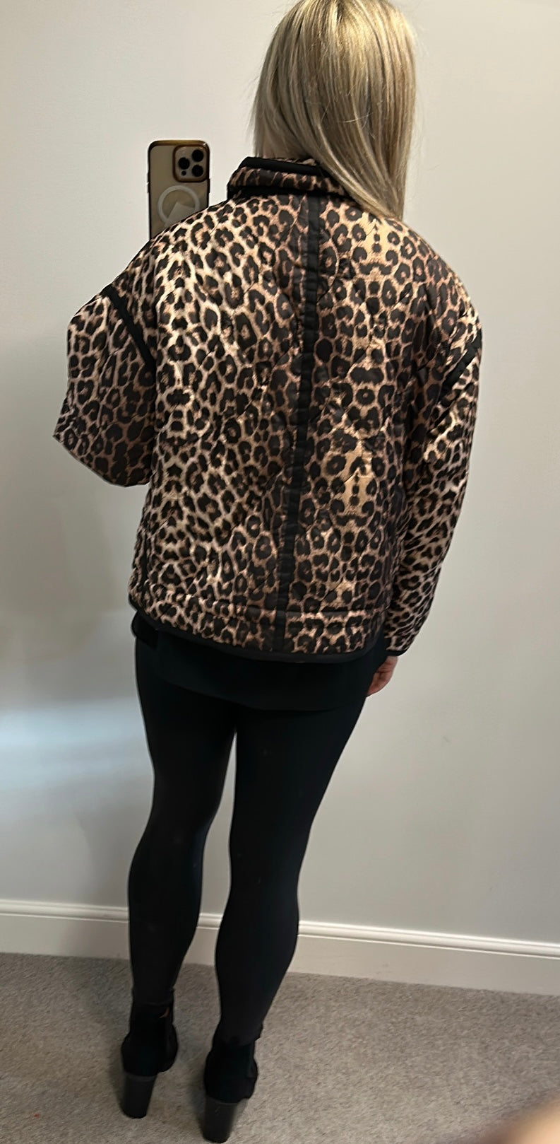 Drole de copine animal print jacket size M/L would fit upto size 16