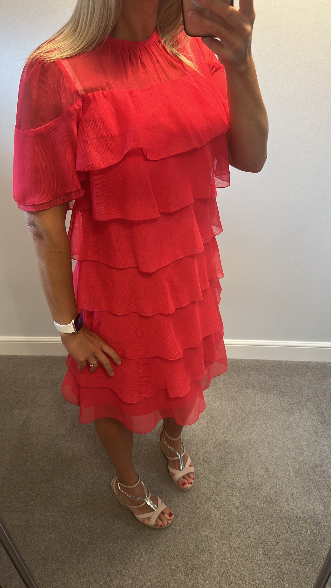 Phase eight cerise pink dress size 12