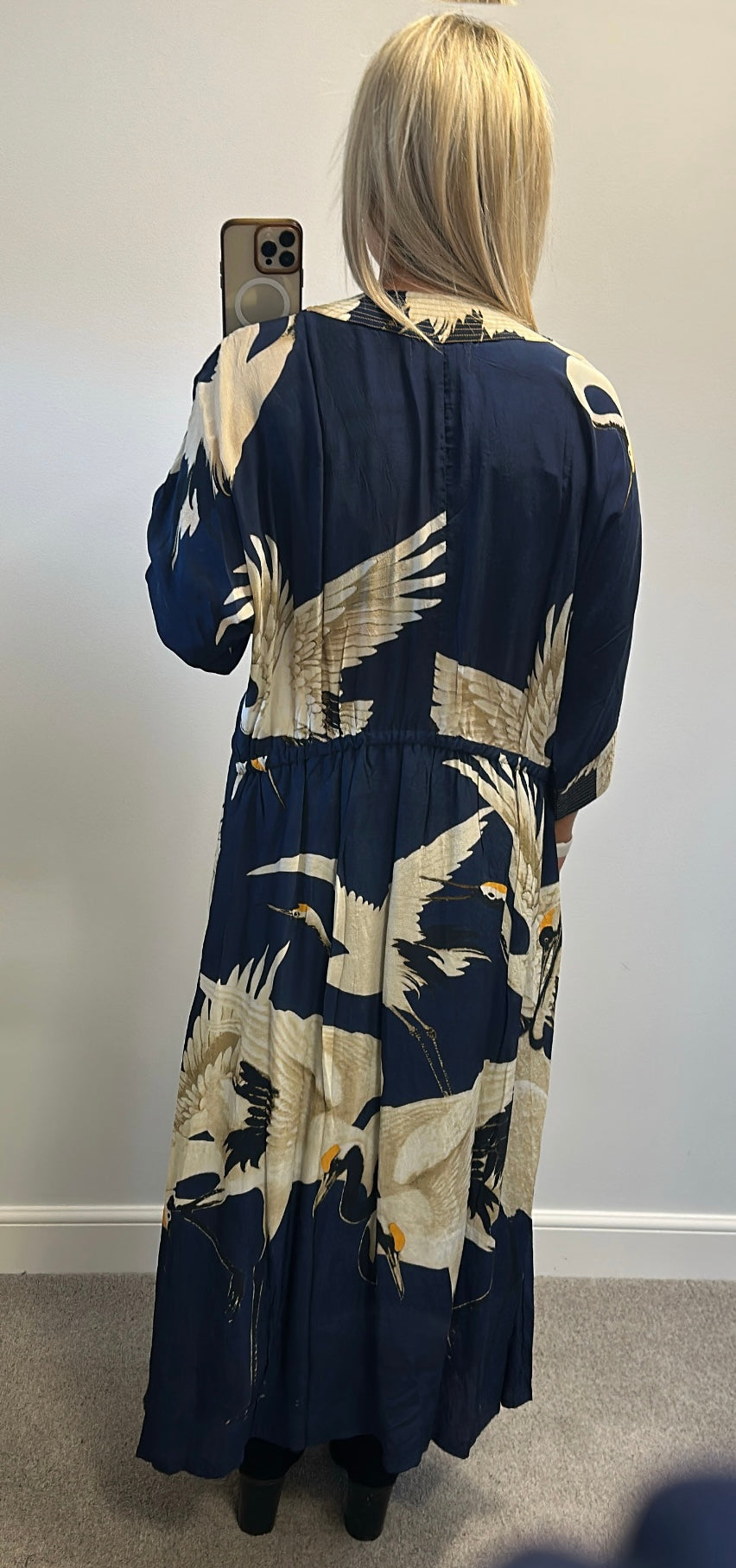 One hundred stars stork “Abbi” navy dress size M/L would fit upto size 18