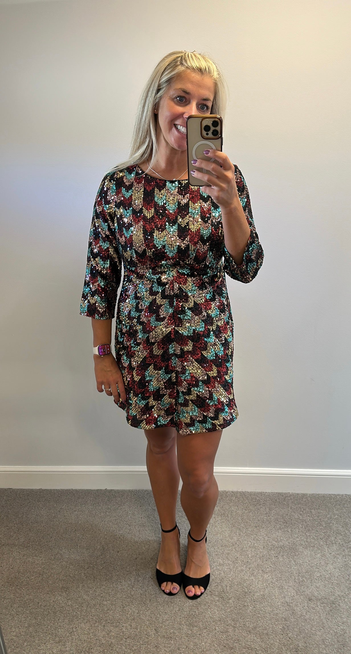 M&S sequin dress size 12