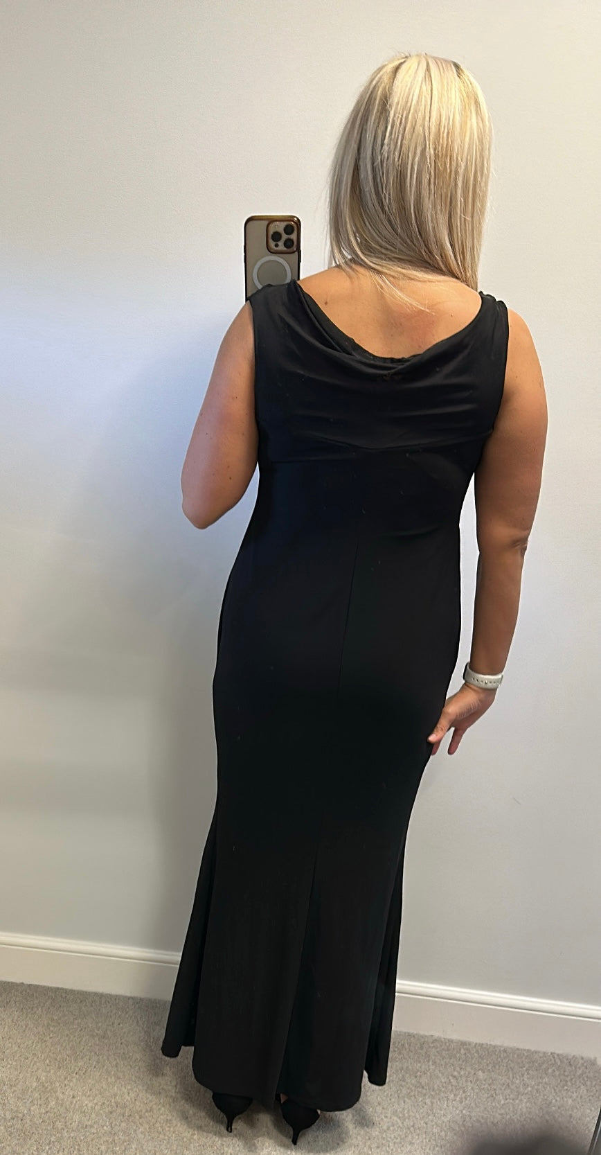 Body flirt black silver studded dress size 12-14