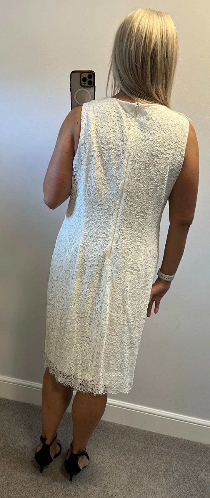 Off white lace dress size 16