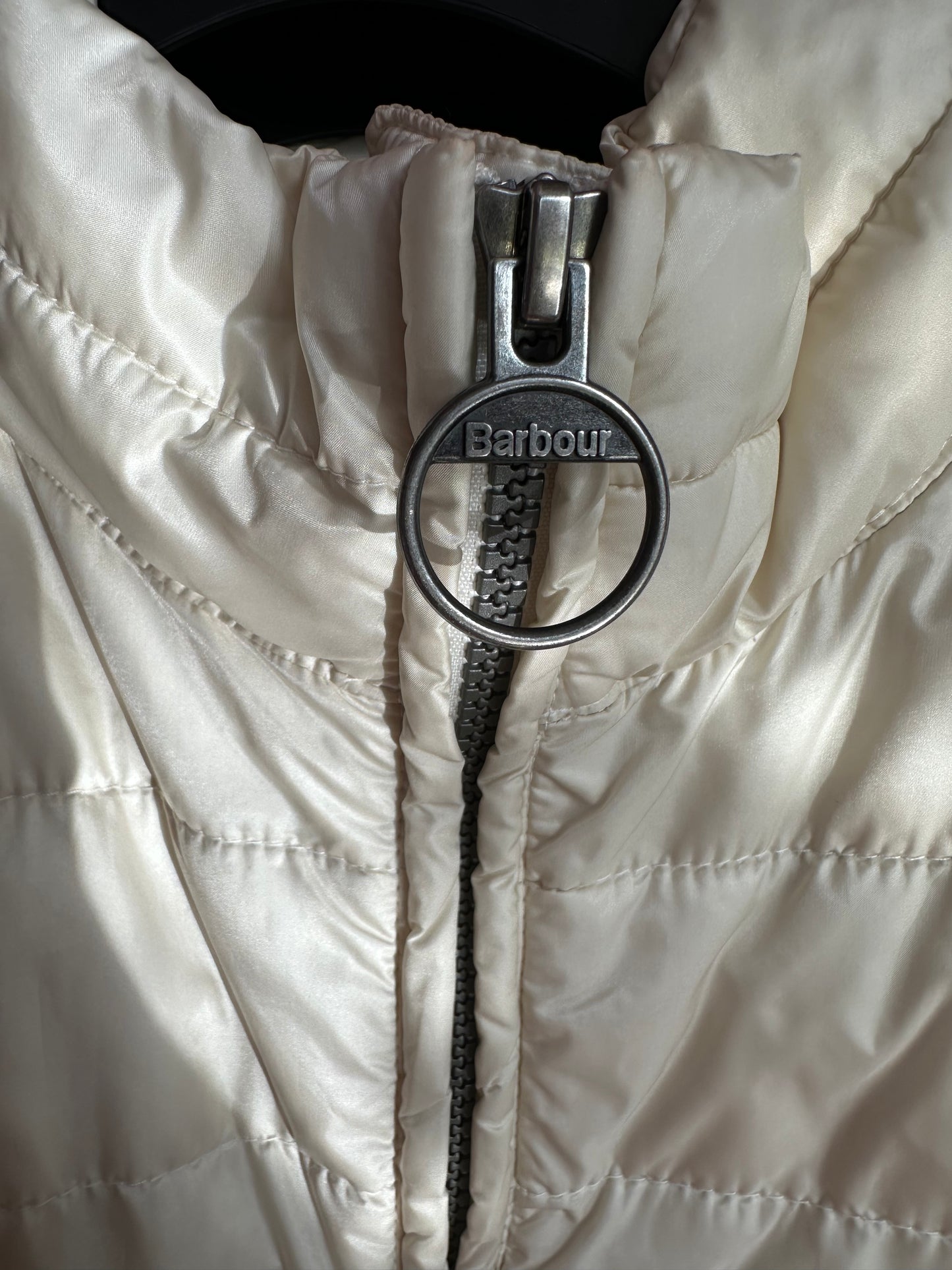 Barbour cream fibredown jacket size 16