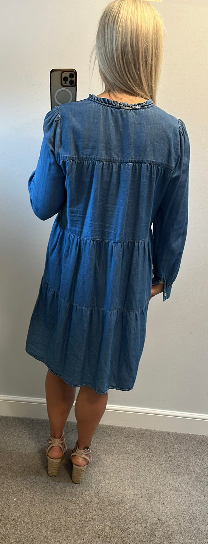 Warehouse denim dress size 16