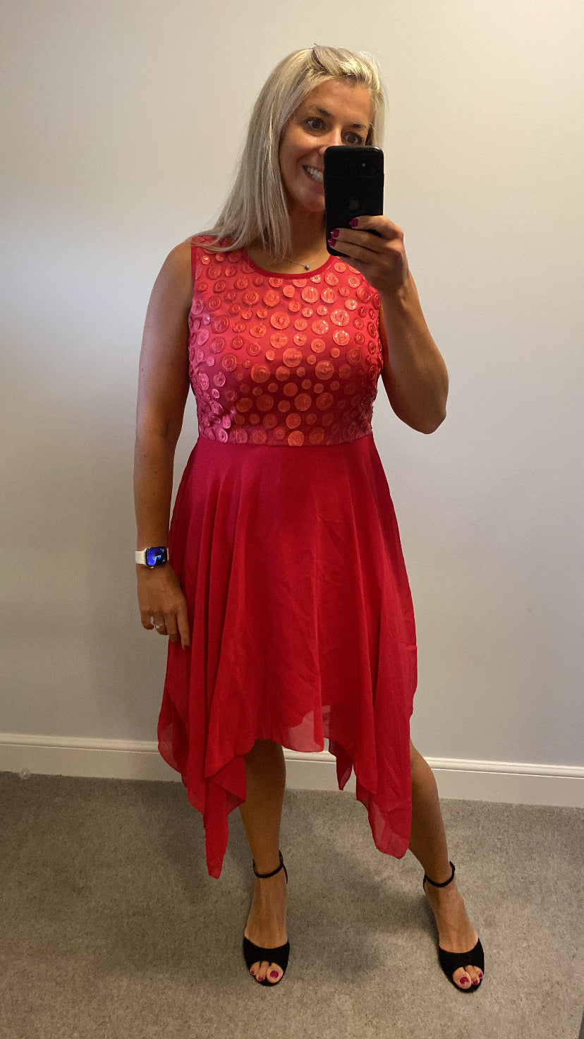 Body flirt cerise pink dress size 14