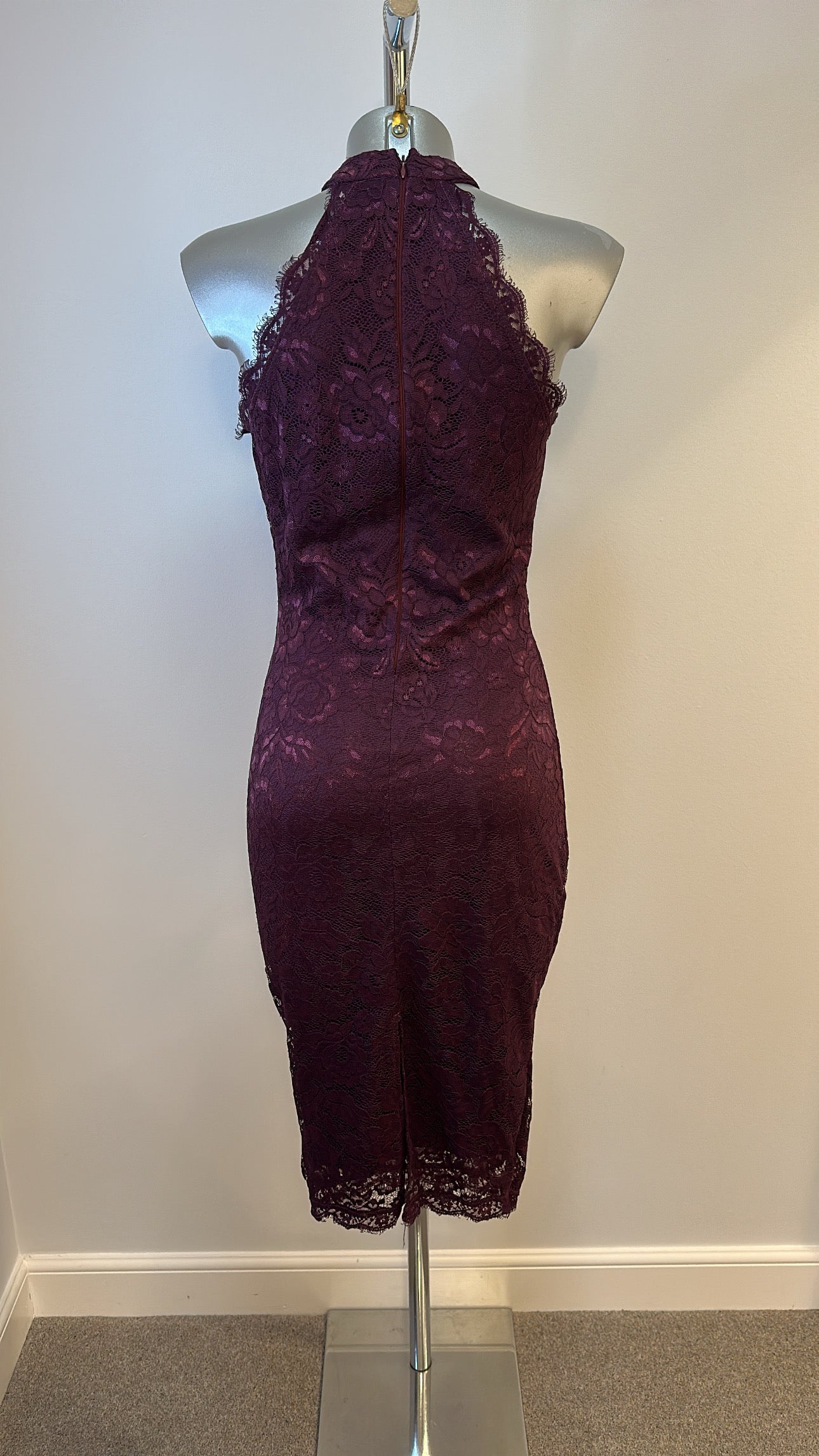 AX Paris burgundy lace dress size 10