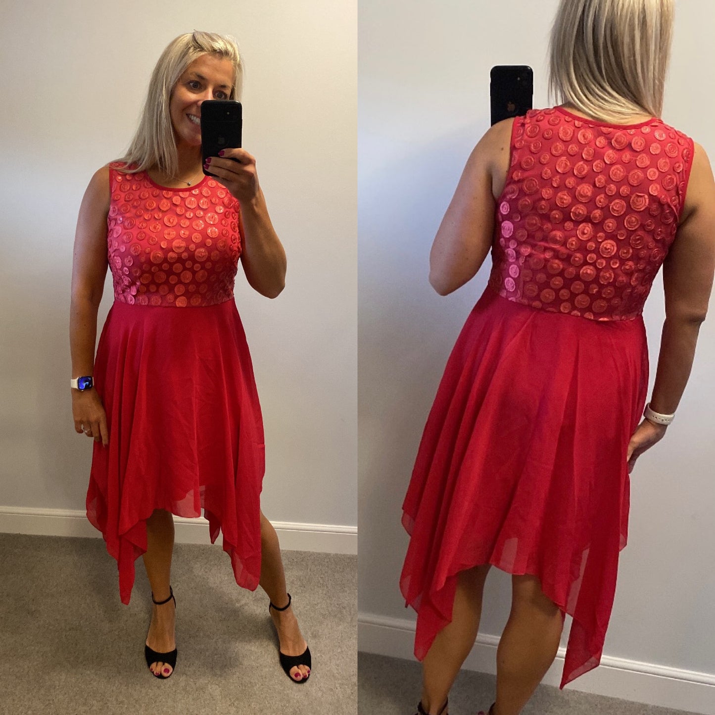 Body flirt cerise pink dress size 14