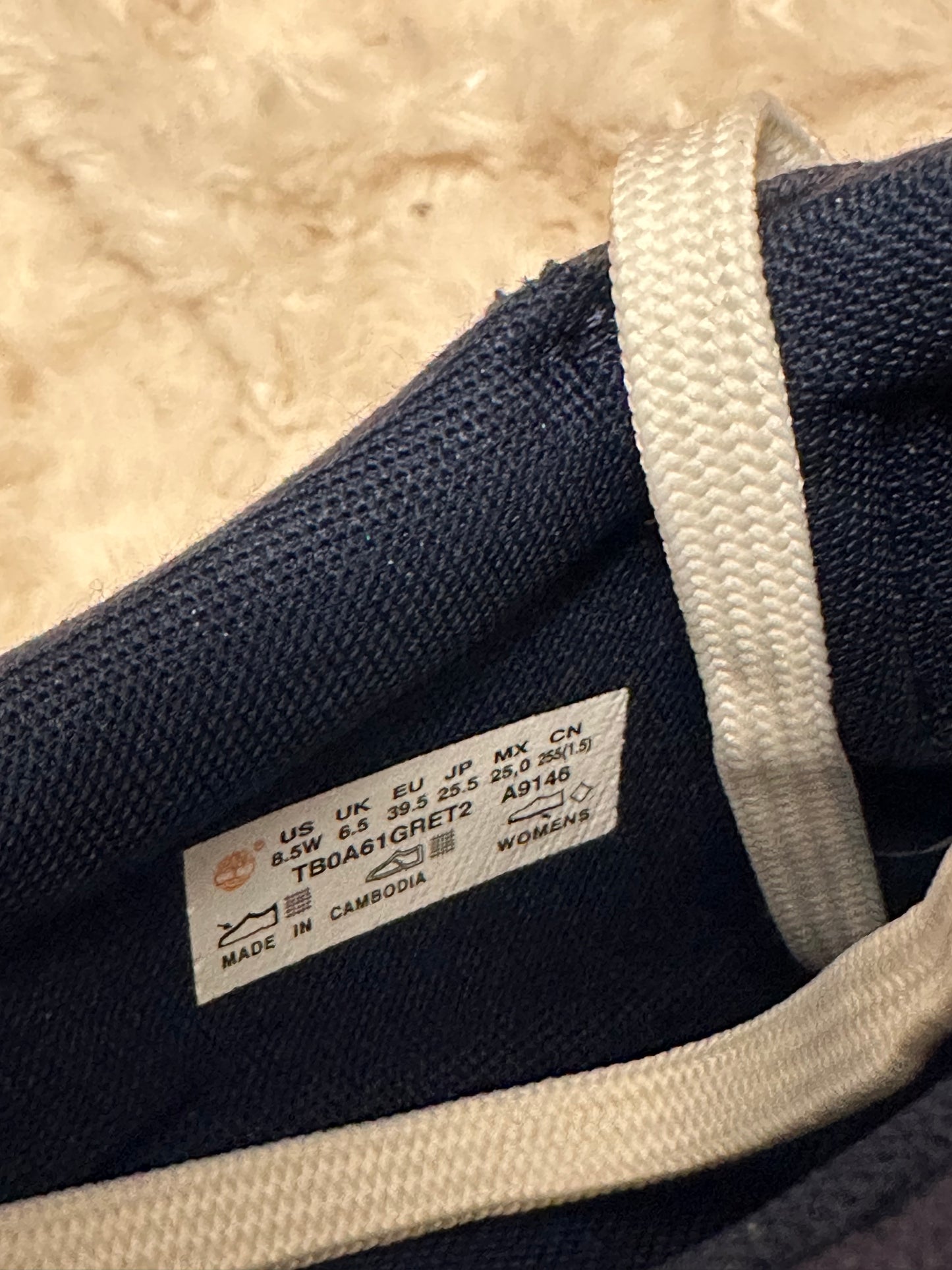 Timberland navy ladies chunky trainers UK 6.5 brand new