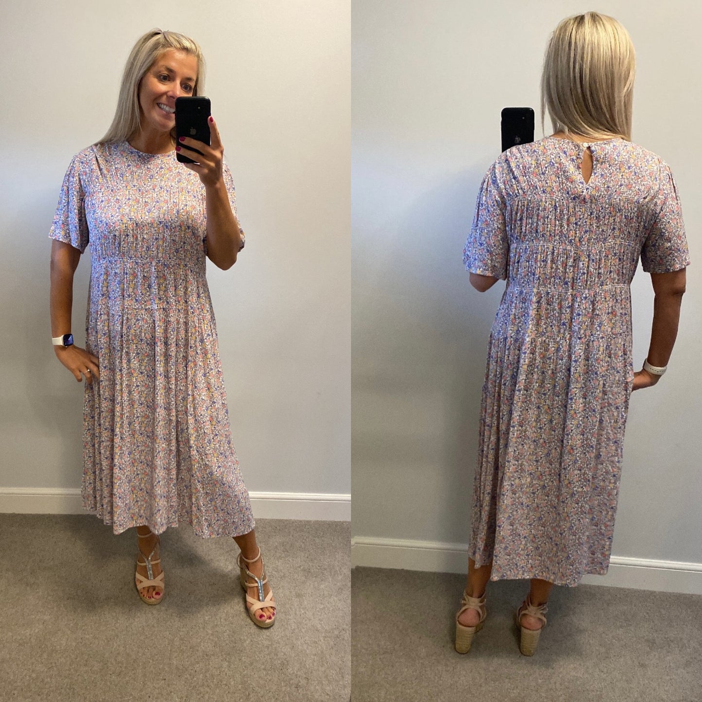 Jeff & co floral print dress size 14