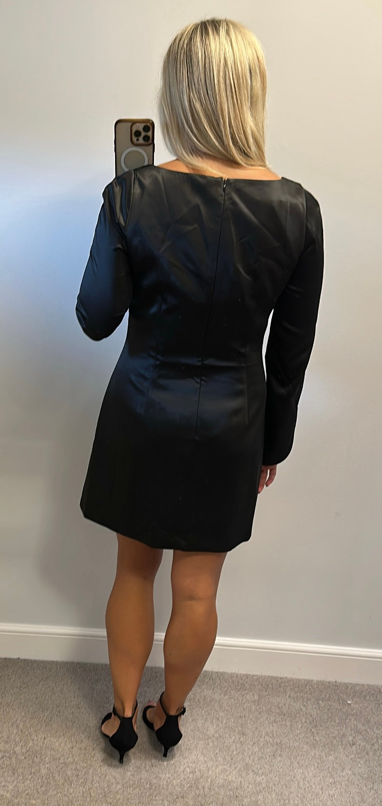 French connection black dress size 14