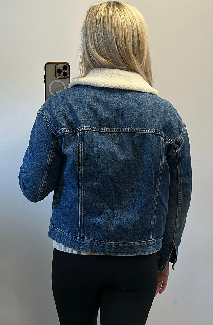 M&S denim lined jacket size 10 brand new without tags