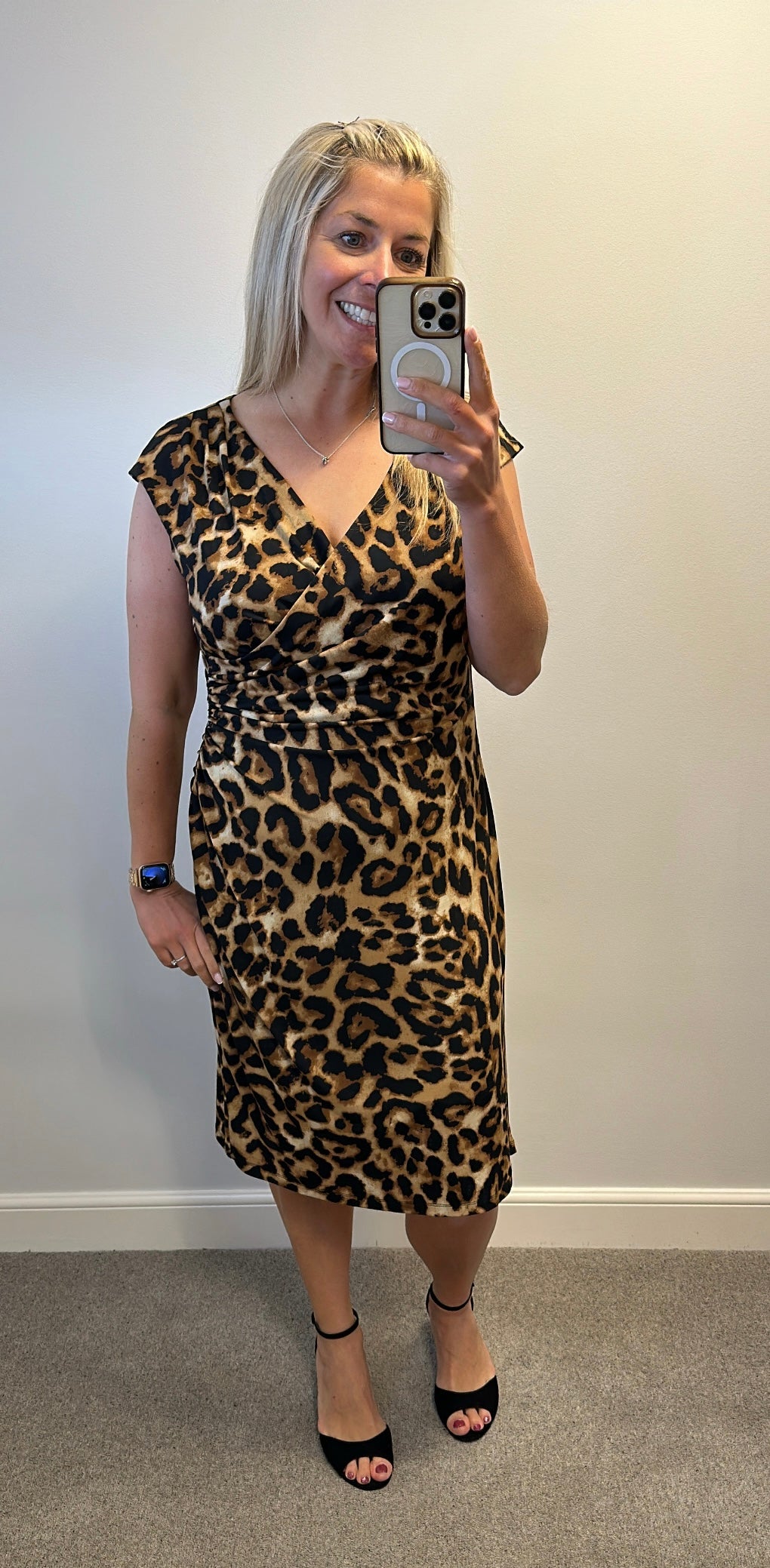 Ronni Nicole animal print dress size 18