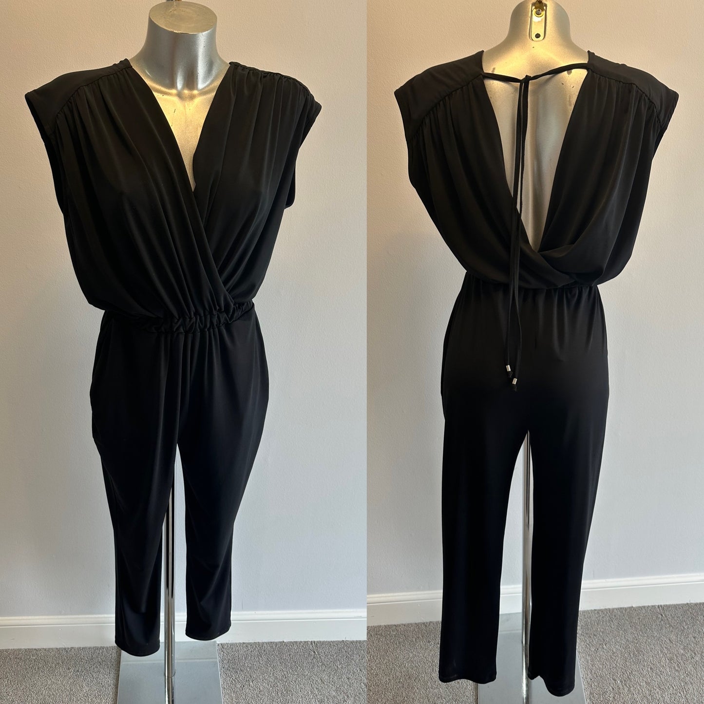 Autograph black jumpsuit size 8