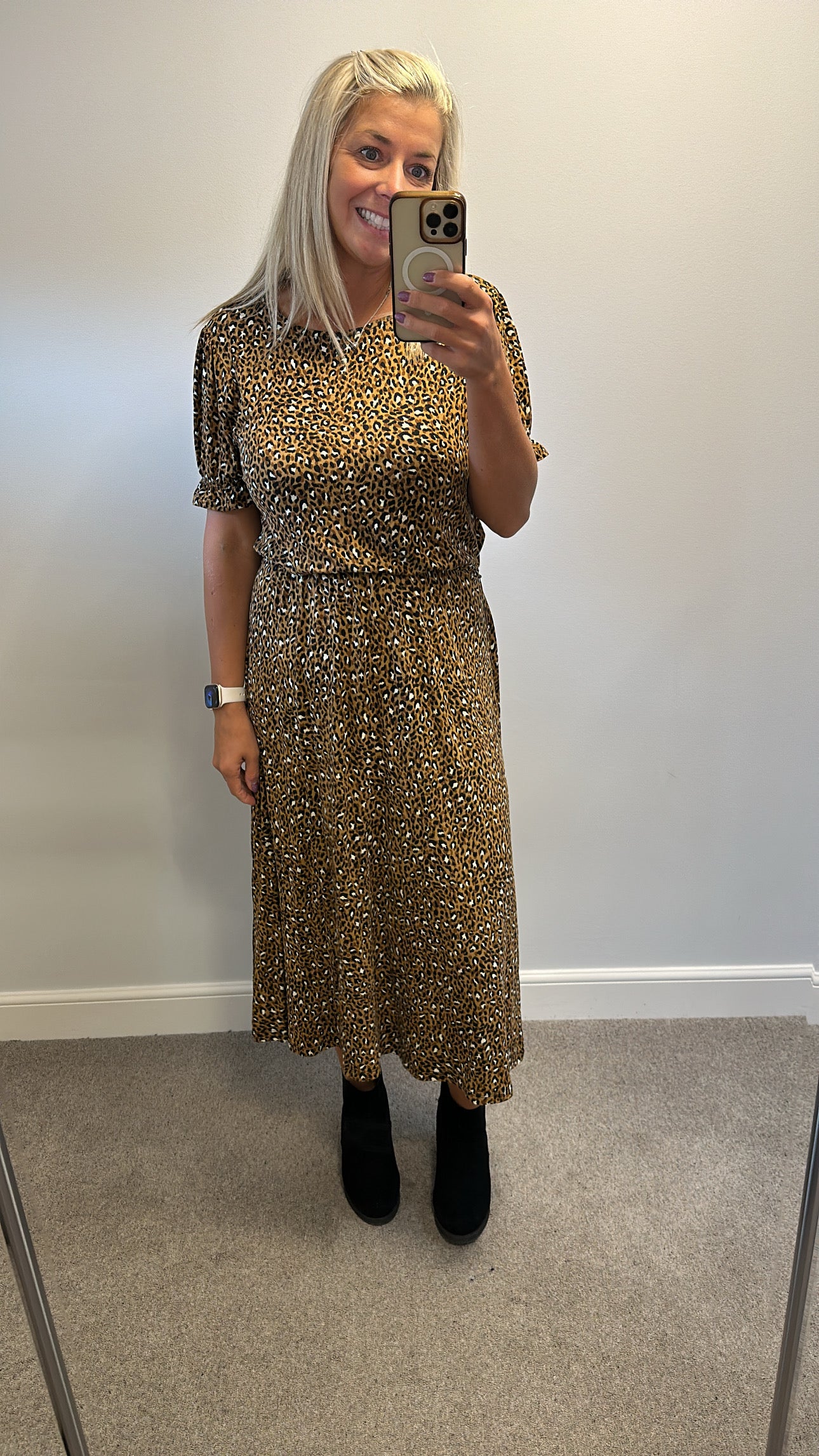 Tu animal print dress size 14