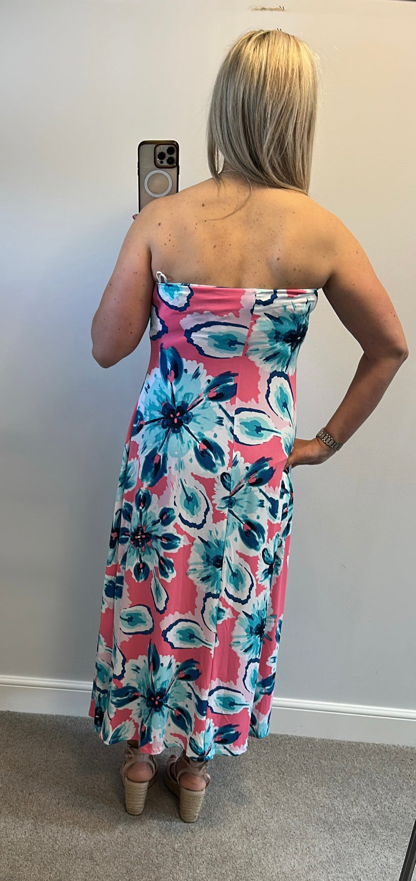 Kaleidoscope floral bandeau dress size 12