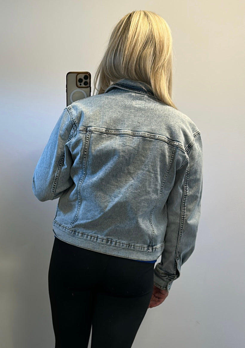French connection denim jacket size 10