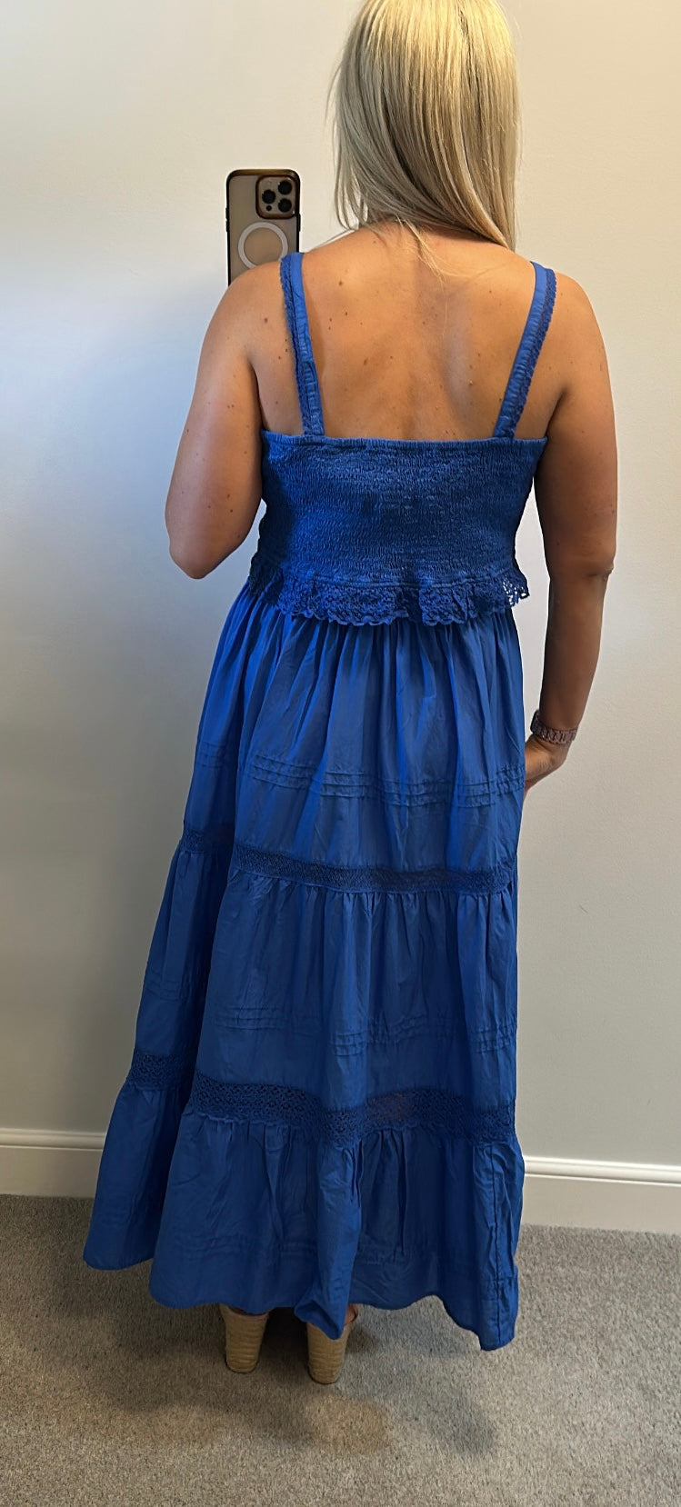F&F blue top and skirt 2 piece outfit size 16