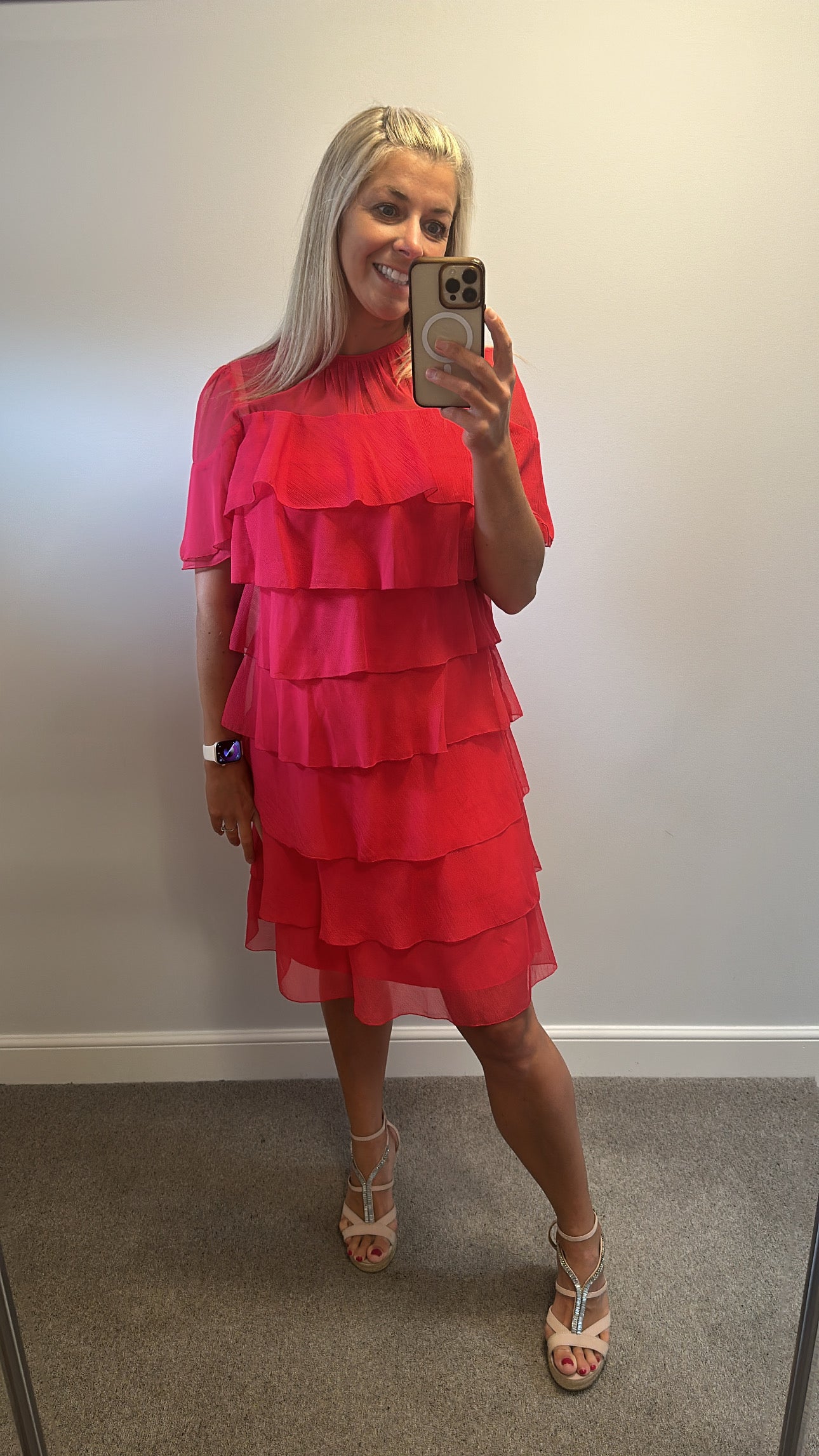 Phase eight cerise pink dress size 12