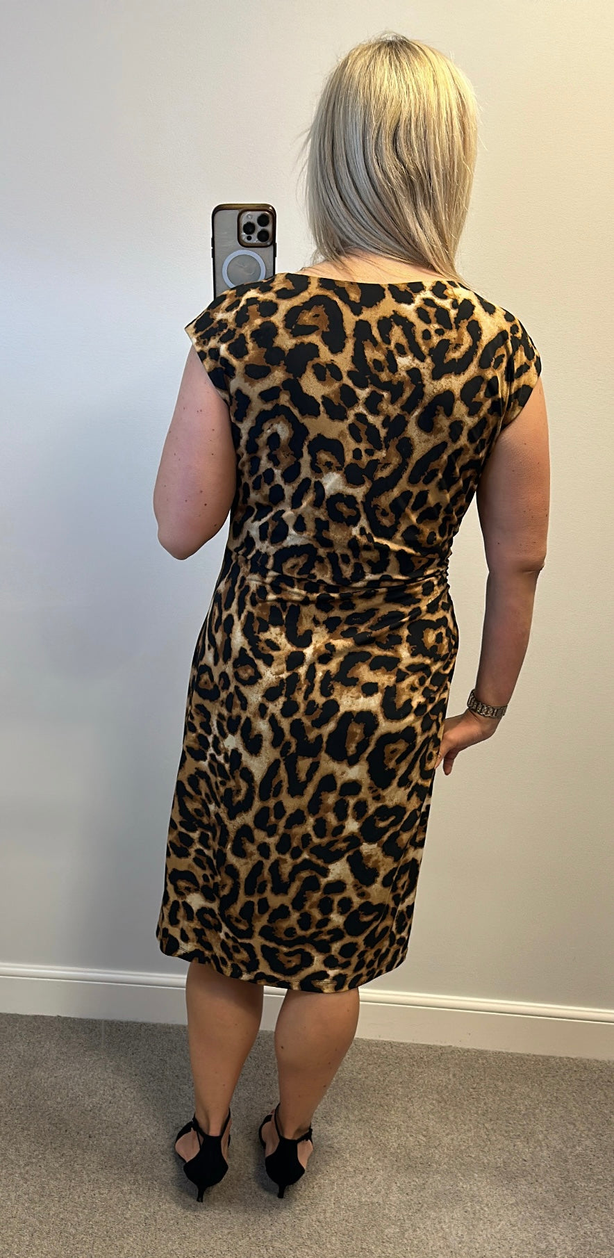 Ronni Nicole animal print dress size 18