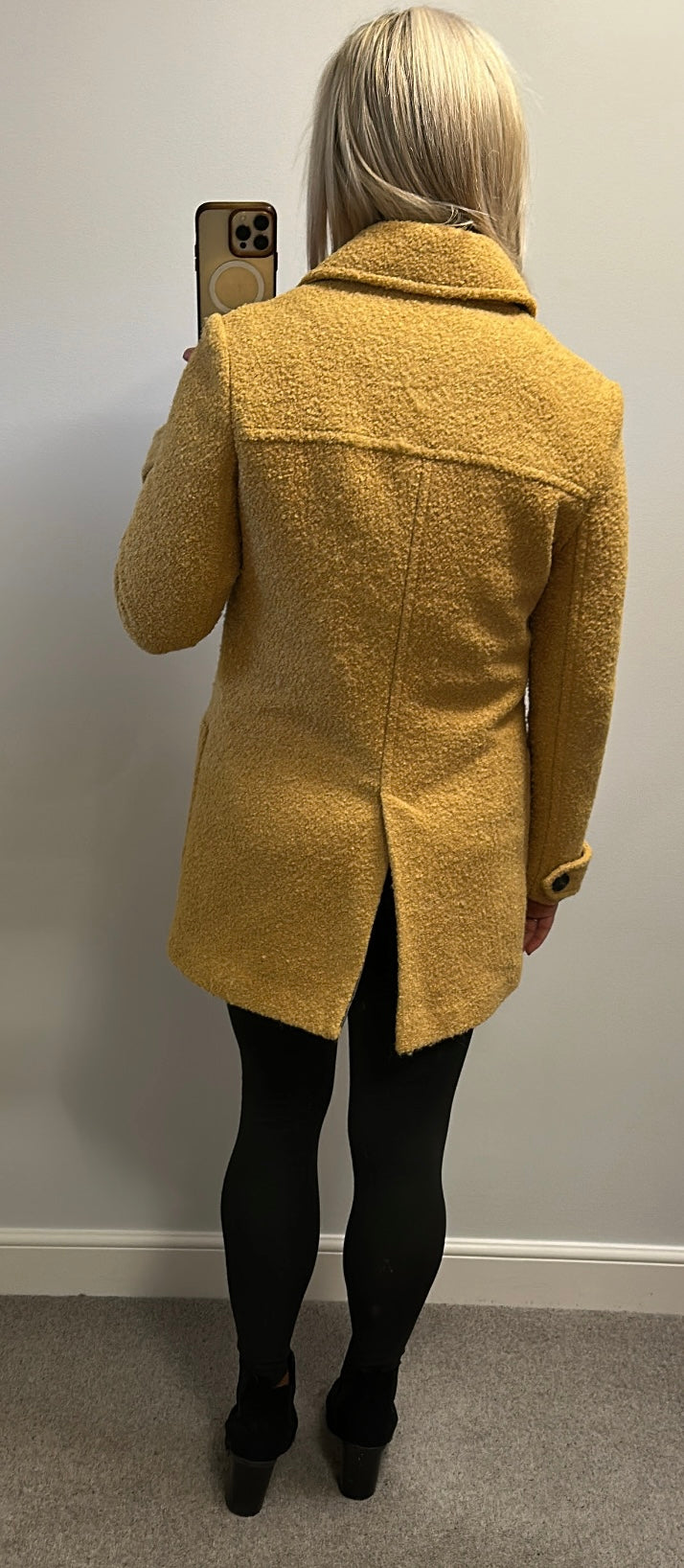Next outerwear Mustard yellow jacket size 12