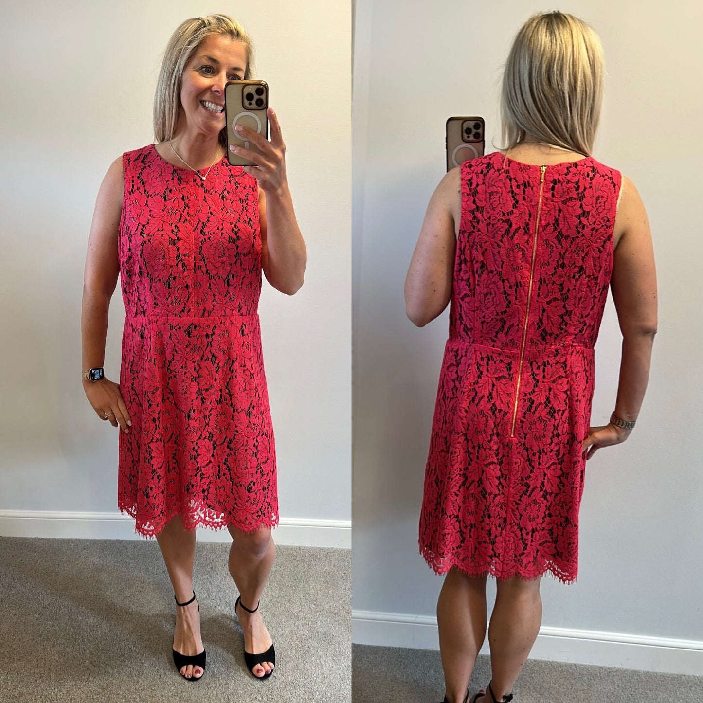 Myleene Klass pink lace dress size 20