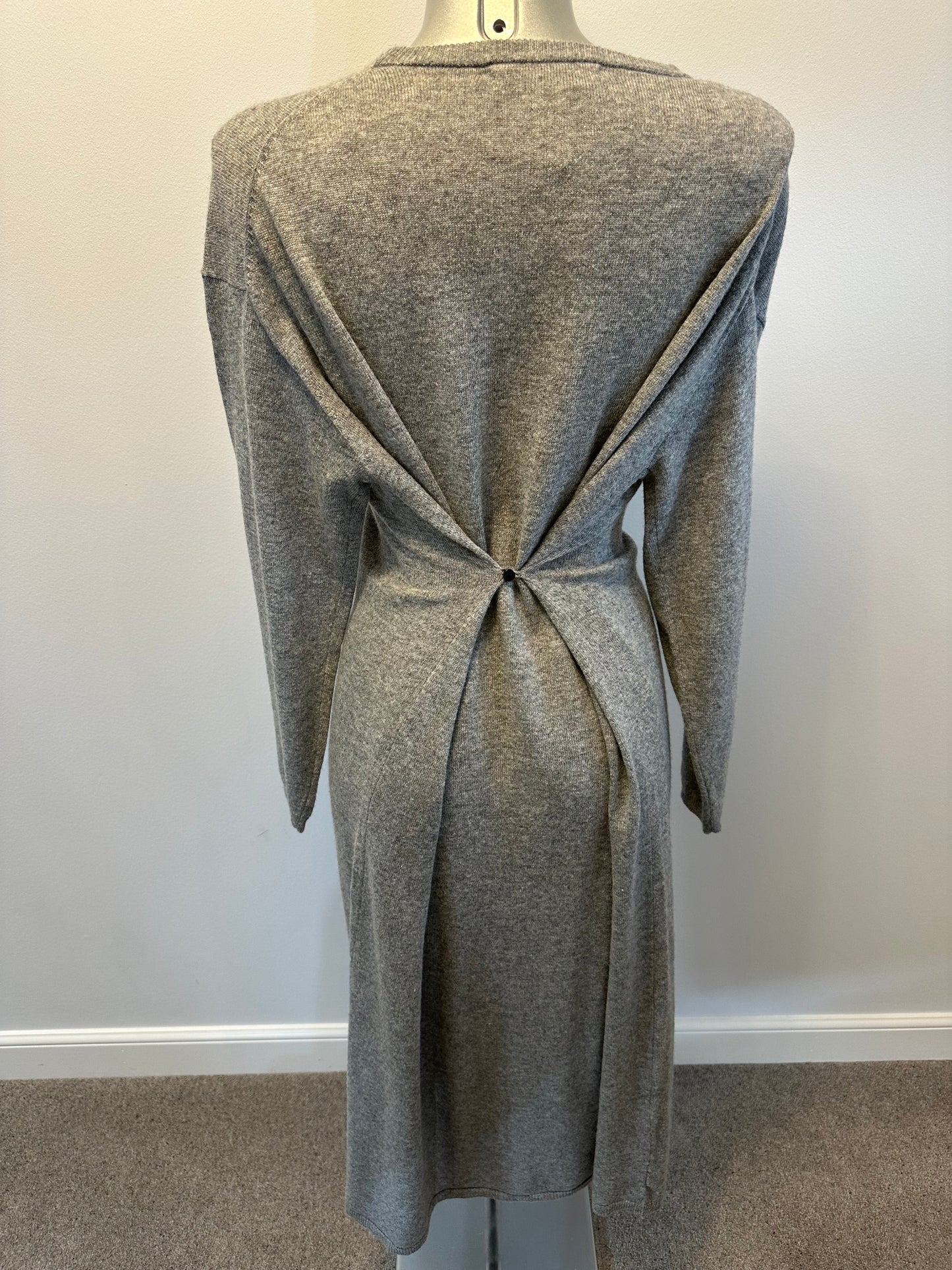 Zara grey knit jumper dress size S (6-10)