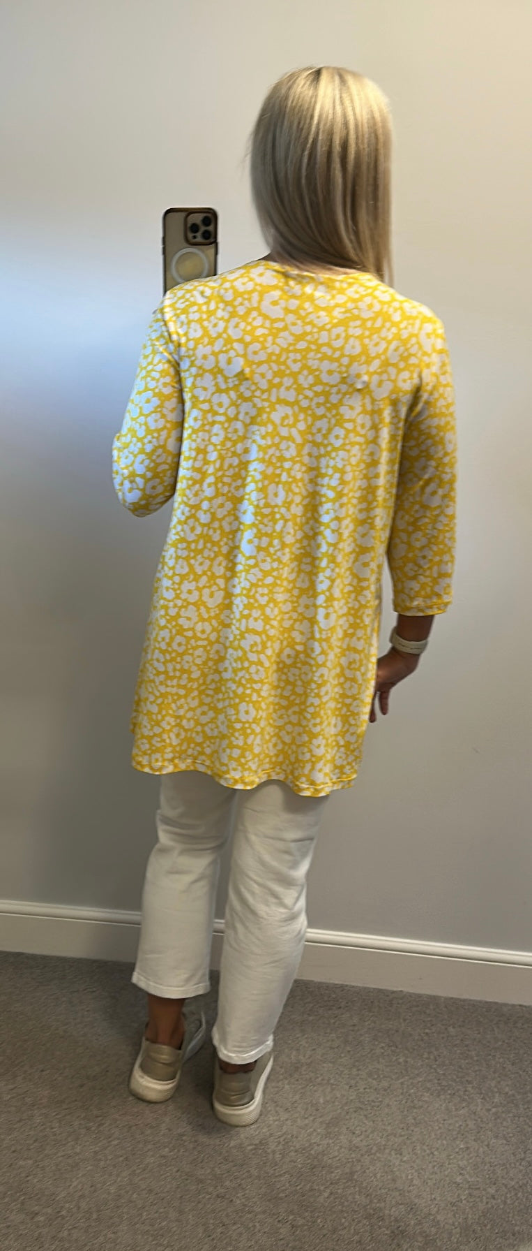 Kim & Co yellow shirt size L (UK 12-16)