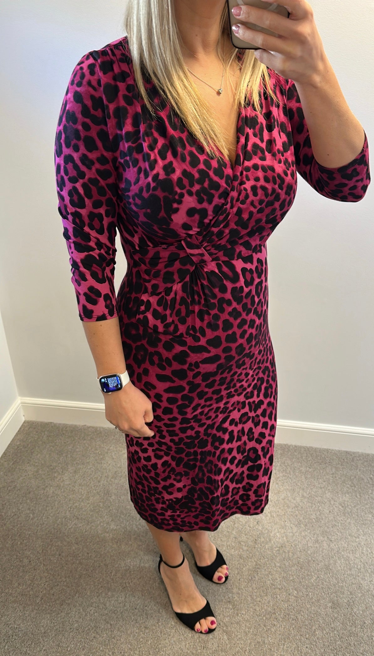 Peruna purple print dress size 14